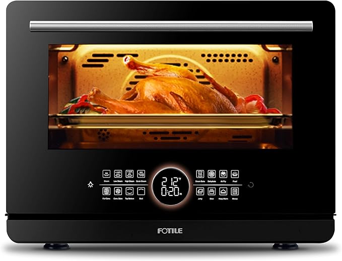 FOTILE HYZK32-E3-E ChefCubii 1.1 cu. ft. 4-in-1 Combi-Steam Oven with Steam-Bake, Air Fry, Convection, Dehydrator Functions, and 50 Preset Menus, Beige