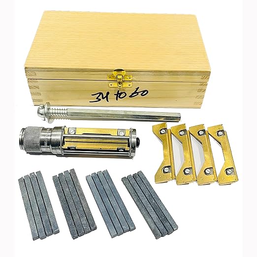 Engine Cylinder Hone Kit with 16 Stones, Adjustable Mandrel 62mm-88mm