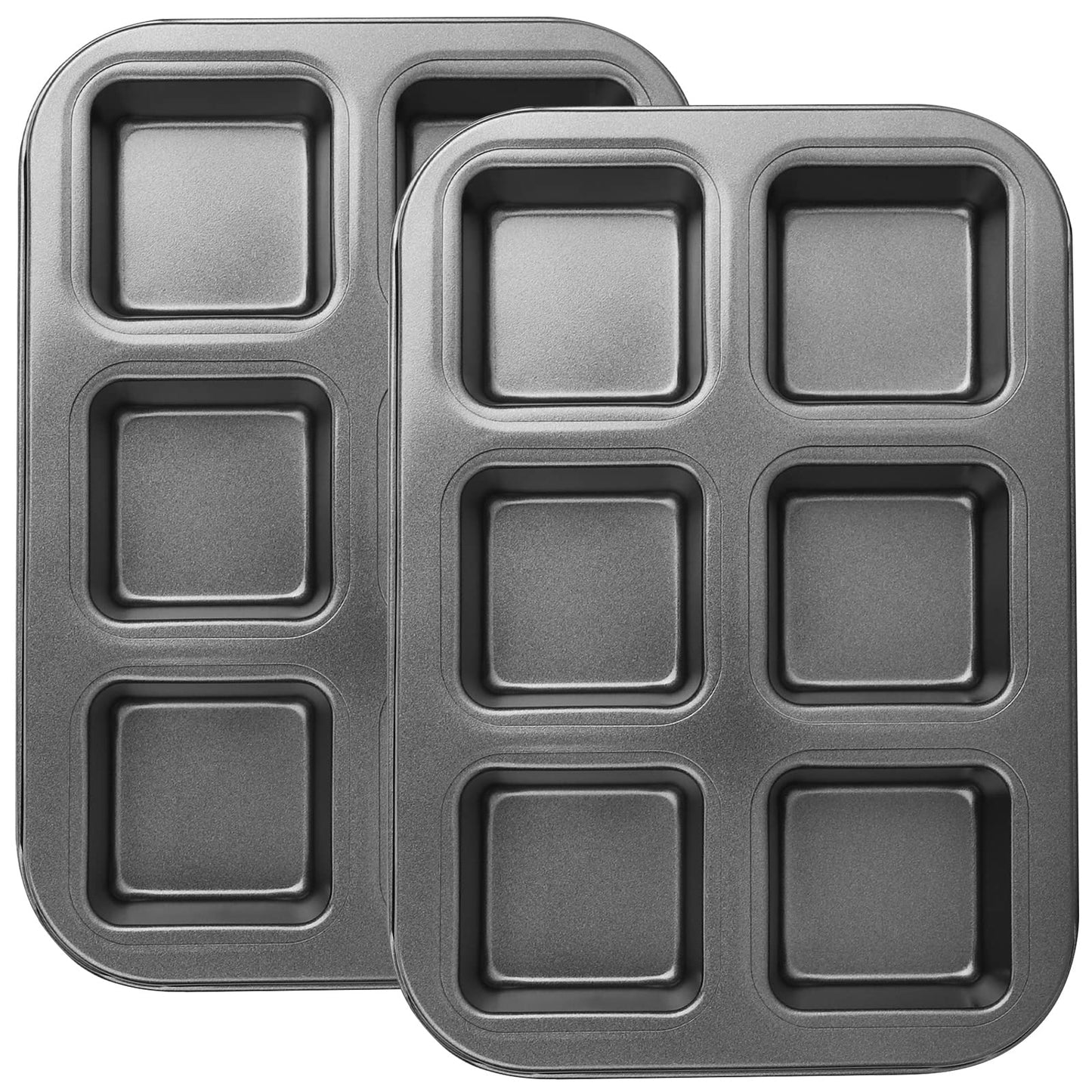 Beasea Nonstick Mini Muffin Pan 24 Cups, 2 Pack 24 Mini Small Tiny Cup Non Stick Muffin Baking Pan Tin Tray Carbon Steel Bakeware Individual Cupcake Baking Pan - Gold