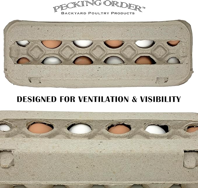 Pecking Order Paper Pulp Egg Cartons - 12 Pack