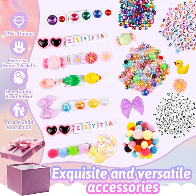 80 Set Cheer Pins Spirit Clips Clothes Wooden Pins for Backpacks Include 90 Mini Resin Animals 30 Mini Bows 500 Beads Cheer Clothespins Decorations Ribbon Team Classroom Cheer Gifts Bulk（White）