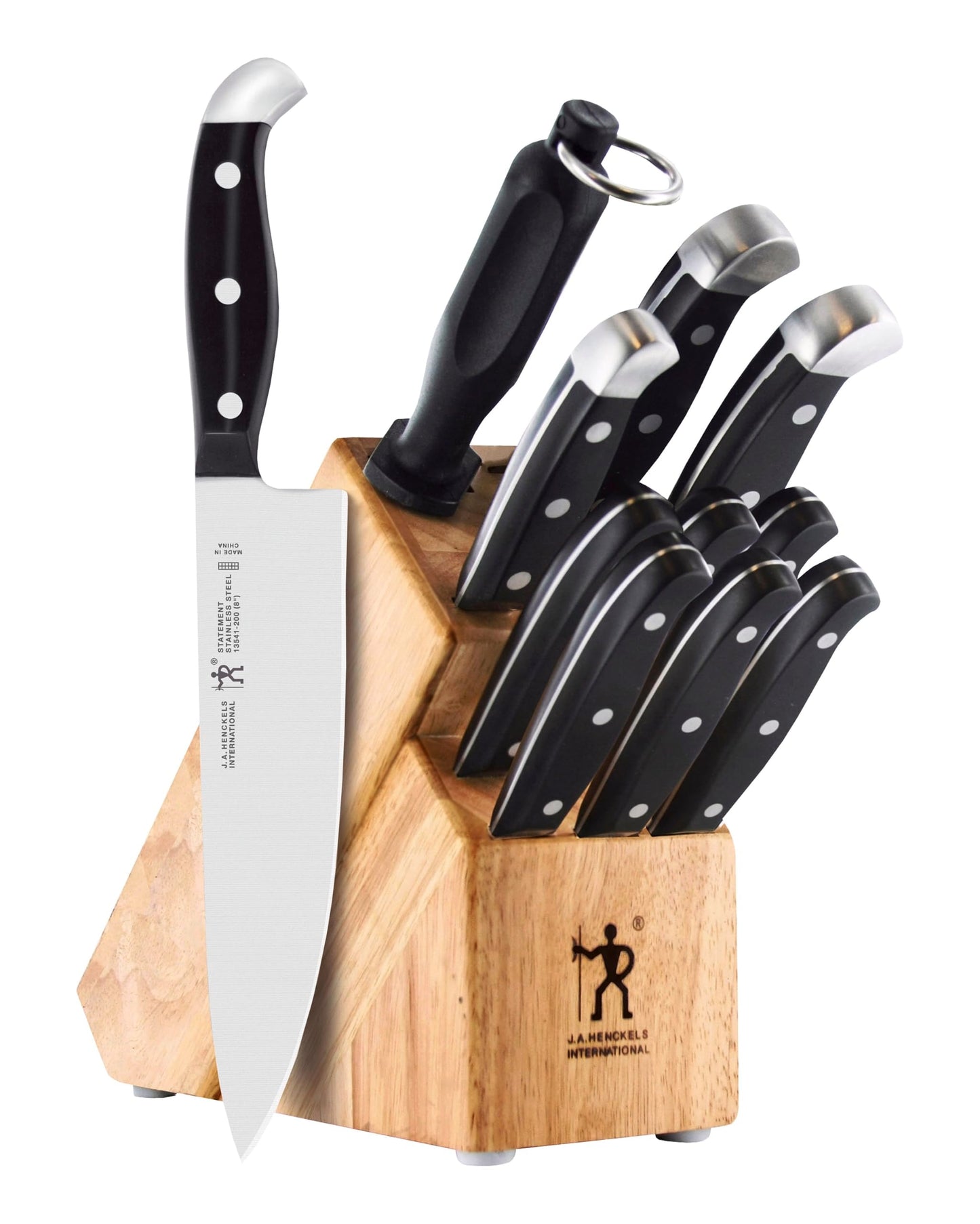Henckels Statement 20-Pc Knife Set, Razor-Sharp, German Engineered, Brown