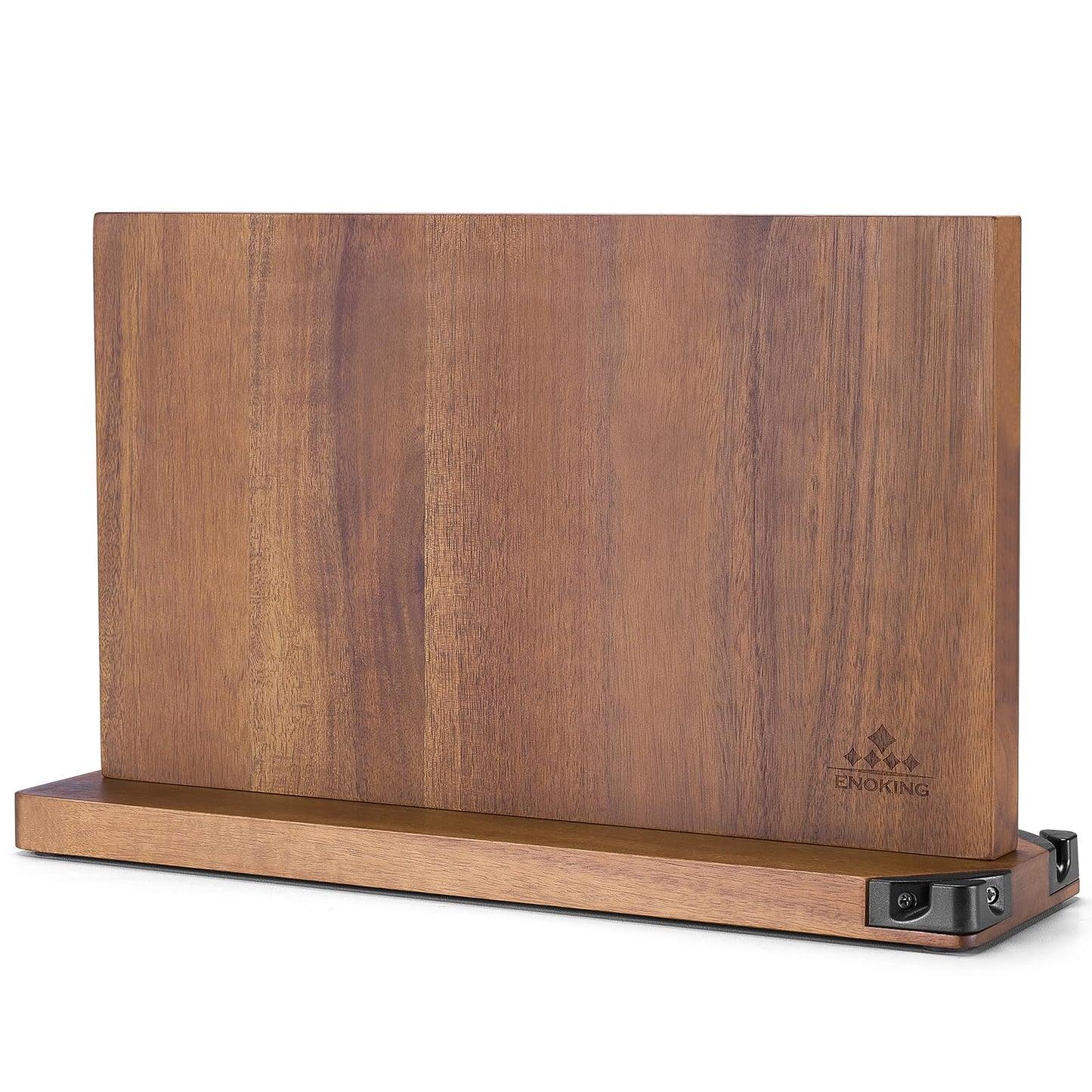 ENOKING Extra Large Magnetic Knife Block, 15.2-In Acacia Wood Knife Holder for Home Kitchen, Universal Knife Holder Stand with Strong Enhanced Magnets for Safe and Multifunctional Knife Storage