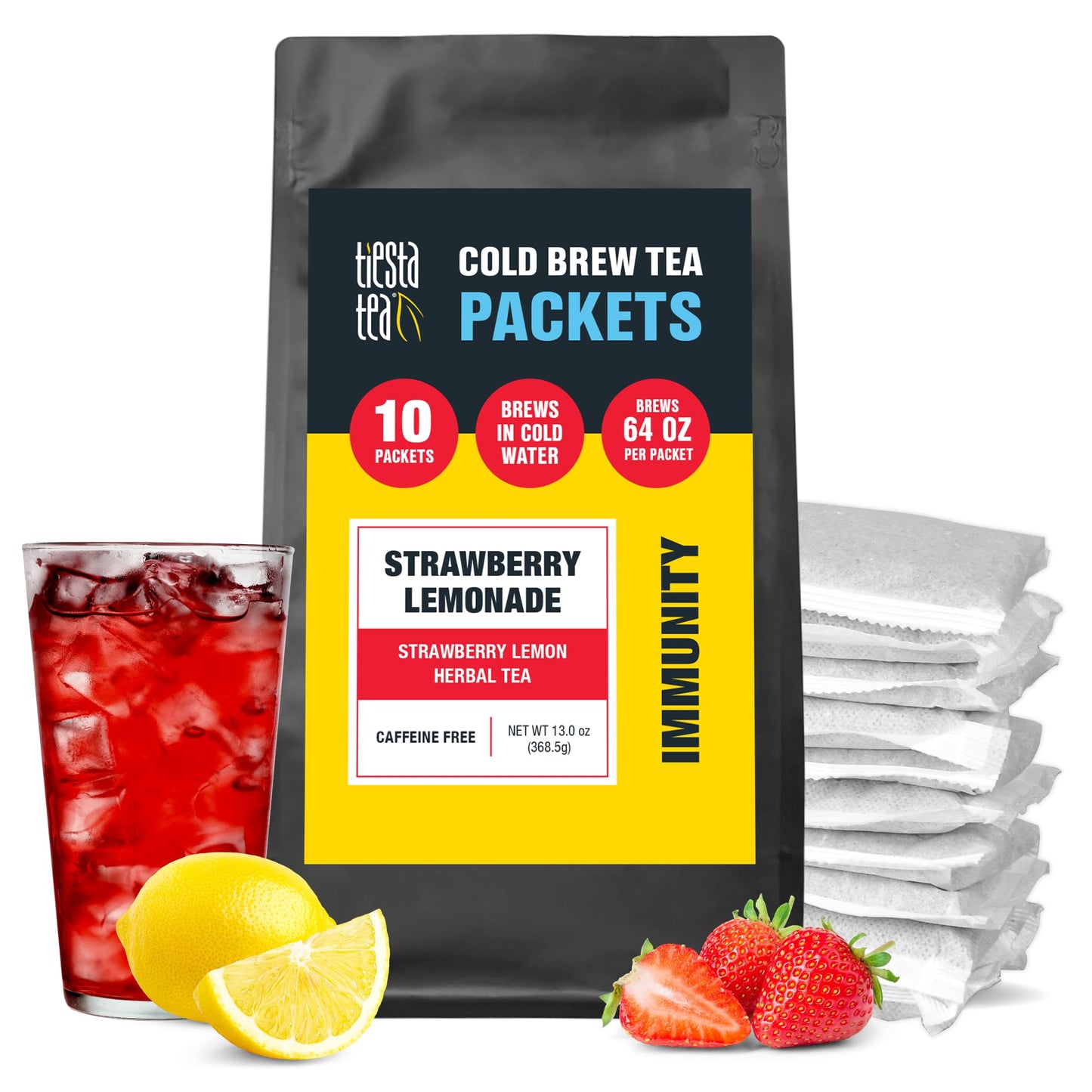Tiesta Tea - Peach Party Cold Brew, Peach Hibiscus Herbal Tea