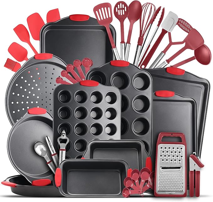 Eatex Baking Sheet Set, 15 Piece Baking Pans Set, Cookie Sheets for Baking