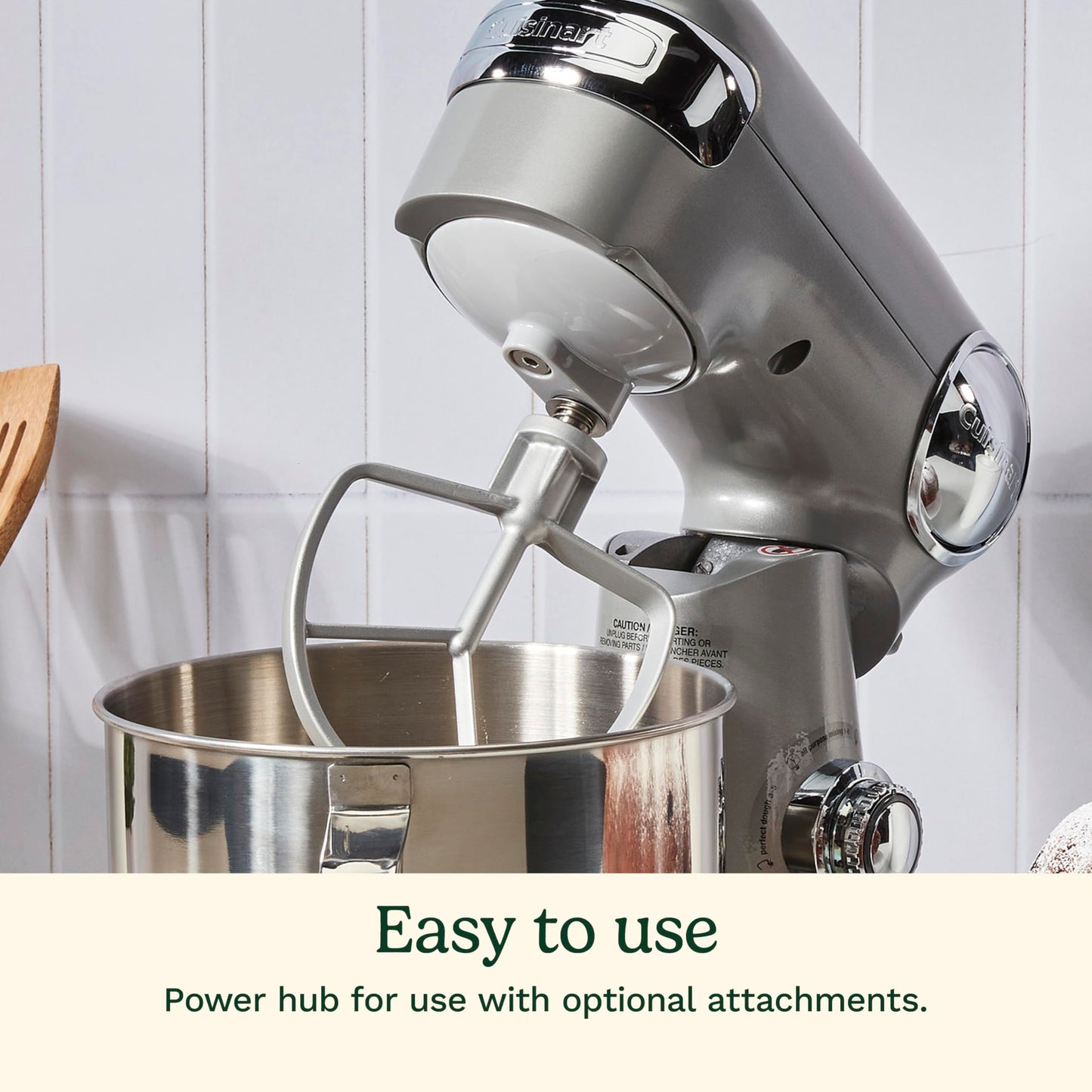 Cuisinart SMD-50GPH Precision Pro 5.5-Quart Digital Stand Mixer with 12-Speeds, 3 Preprogrammed Food Prep Settings, Mixing Bowl, Whisk, Flat Mixing Paddle, Dough Hook, and Splash Guard, Graphite