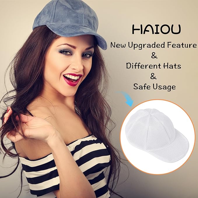 Hat Washer Cage Hat Cleaner for Baseball Caps Fit for Adults and Kids Hats, White