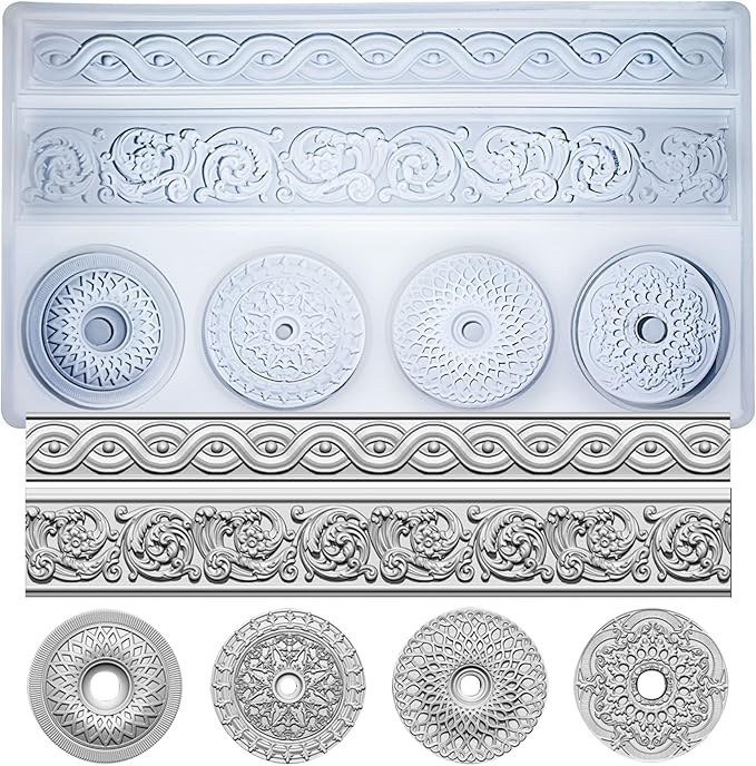 Mermaid and Sea Creatures Clay Molds for Crafts