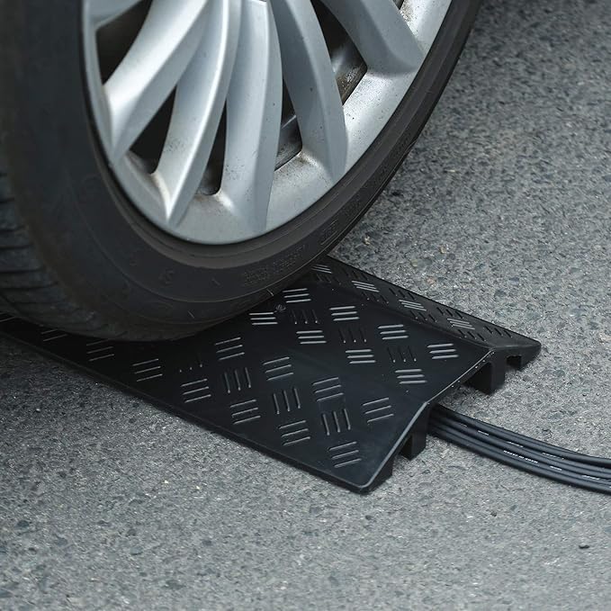 Medium 2 Pack - Floor Cord Cover Cord Protector Drop Over Drop Trak Cable Ramp
