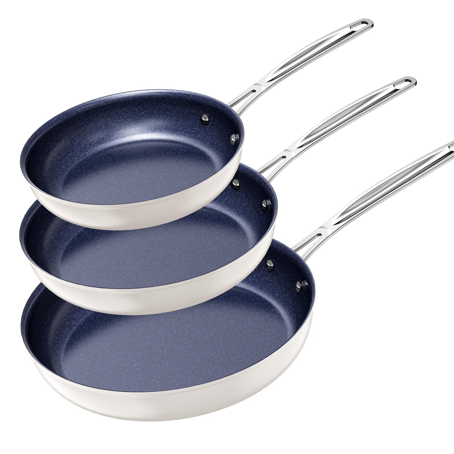 Nuwave Healthy Duralon Blue Ceramic Nonstick Coated 9pc Cookware Set