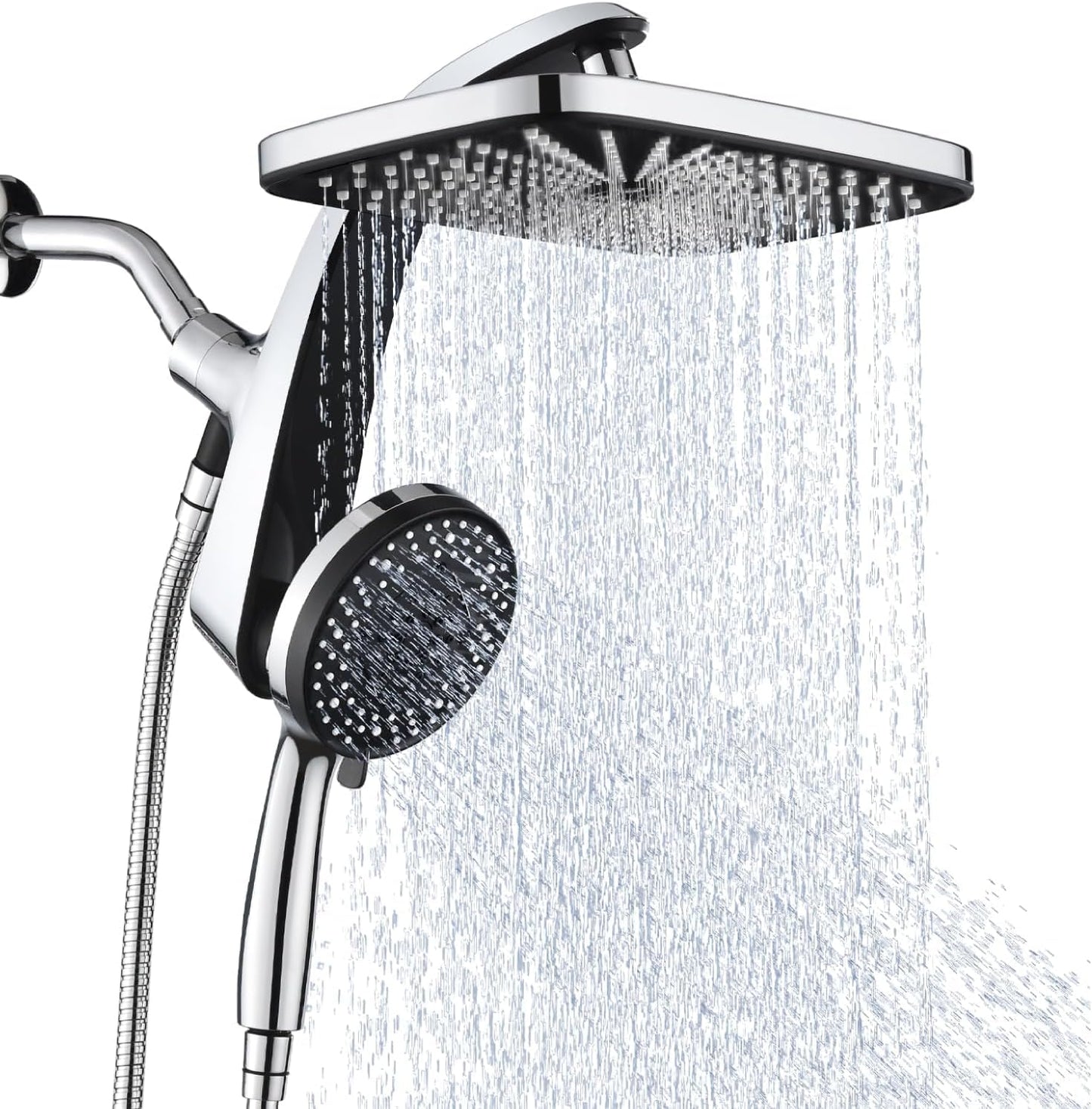 Rain Shower Head with Handheld Showerhead, Nickel 1.8GPM 460311