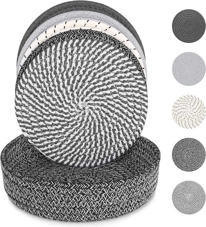 KITLAB 8 Inch Trivets for Hot Dishes, Hot Pots and Pans, 6 Pcs