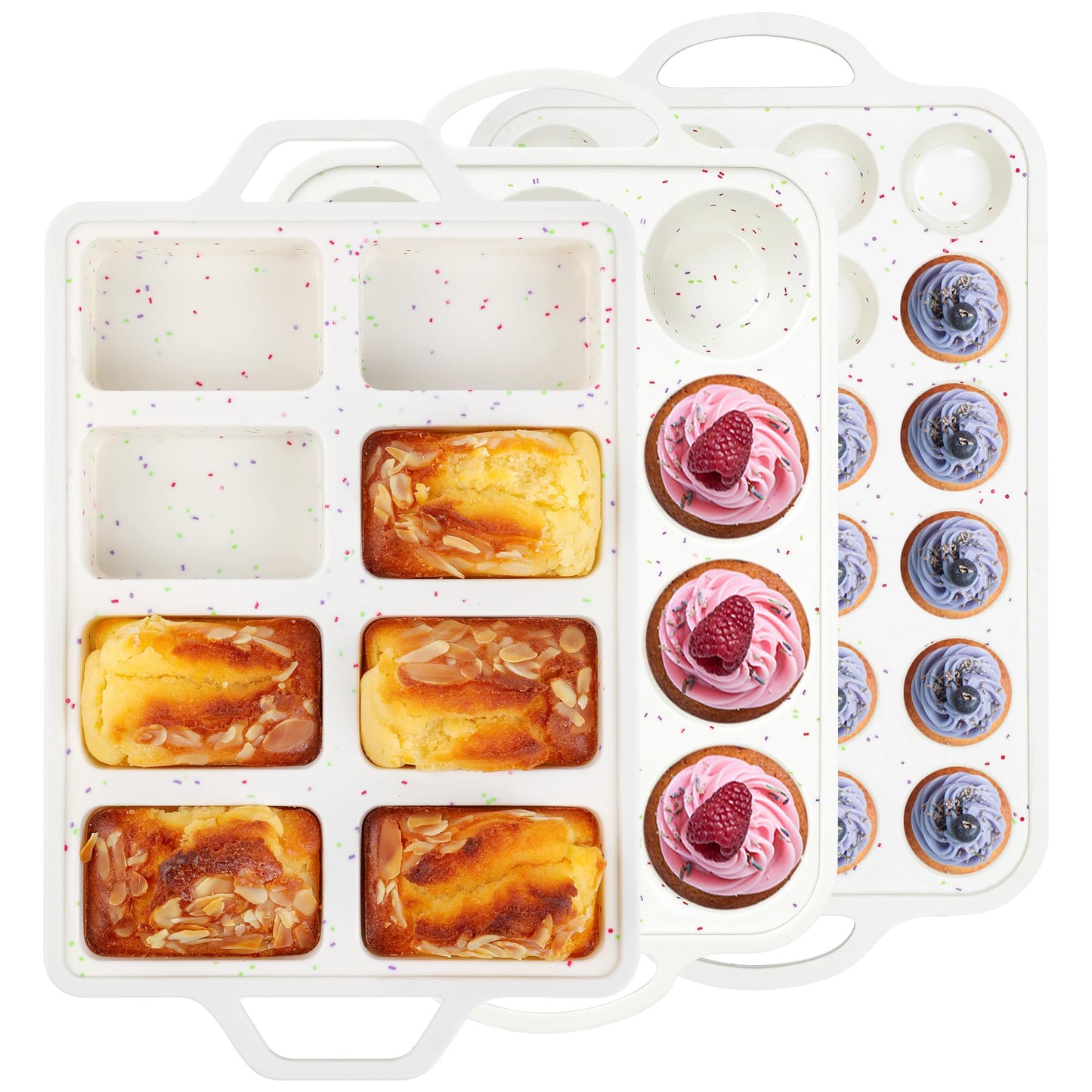 AOTASO 6 Cup Jumbo Muffin Pan for Baking with Metal Frame Nonstick