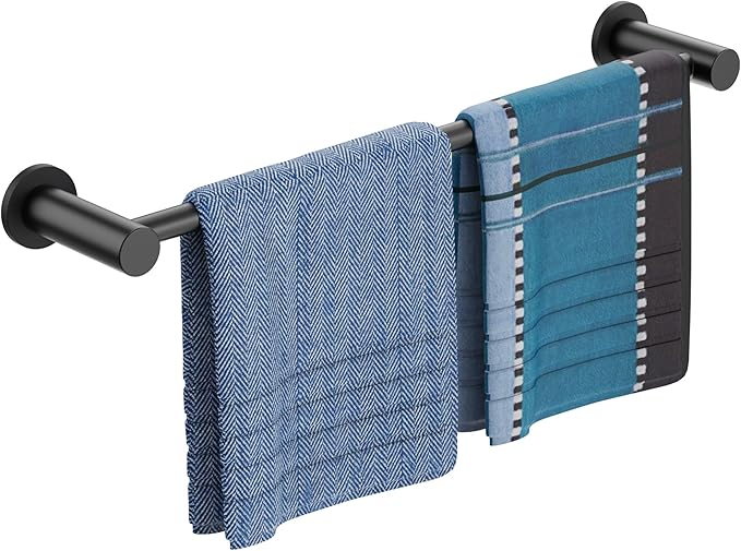 ULIBERMAGNET Magnetic Towel Holder, 1 Set Magnetic Towel Bar Holder with Adjustable Length, Matte Black Non-Slip Magnetic Towel Rod Rack for Refrigerator, Dishwasher, Laundry, Kitchen Stove