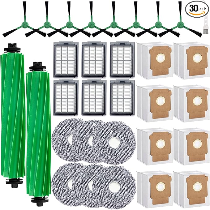 20 Pack Q0520 Vacuum Bags for iRobot Roomba Vacuum 2 Q0520 Essential Robot Vacuum Cleaner,Roomba 105 Combo/Vac,Plus 405 404 505 Combo Max 705 Vac,Max 705 Combo Robot,Disposable Auto-Empty Dust Bin Bag