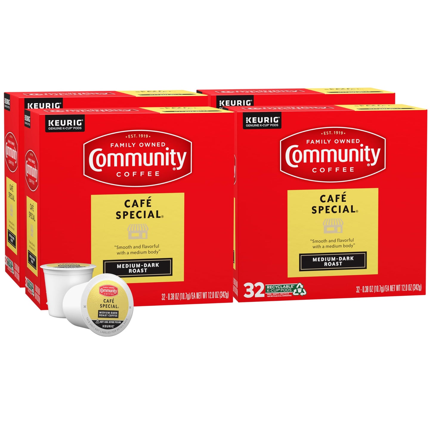 Community Coffee Grandma's Sugar Cookie Keurig K-Cup Pods, Limited Edition Holiday Flavor, Natural Ingredients, 10 Count (Pack of 6)