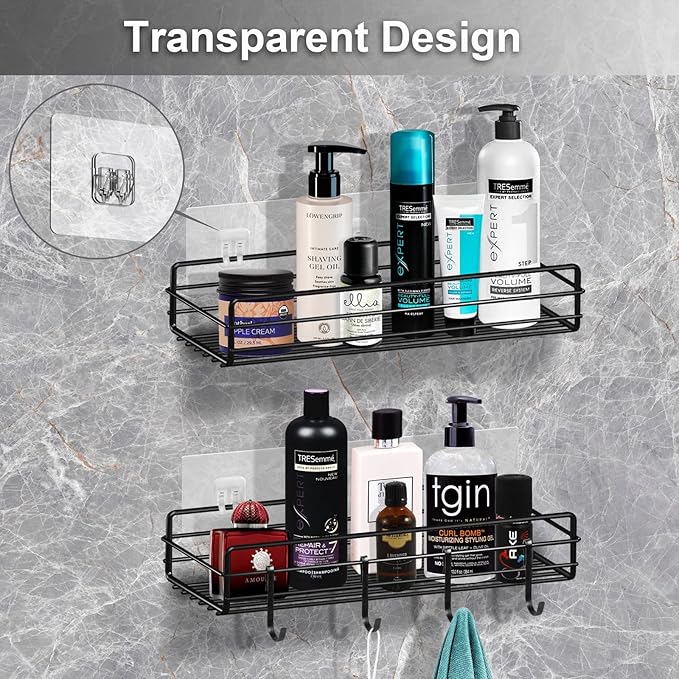 Shower Caddy Shelf Adhesive Replacement Stickers Pads For Bathroom Corner Organizer Basket, No Drilling For Kitchen Racks And Soap Holder 2pack
