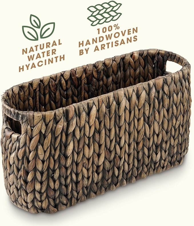 Black Toilet Paper Storage Basket