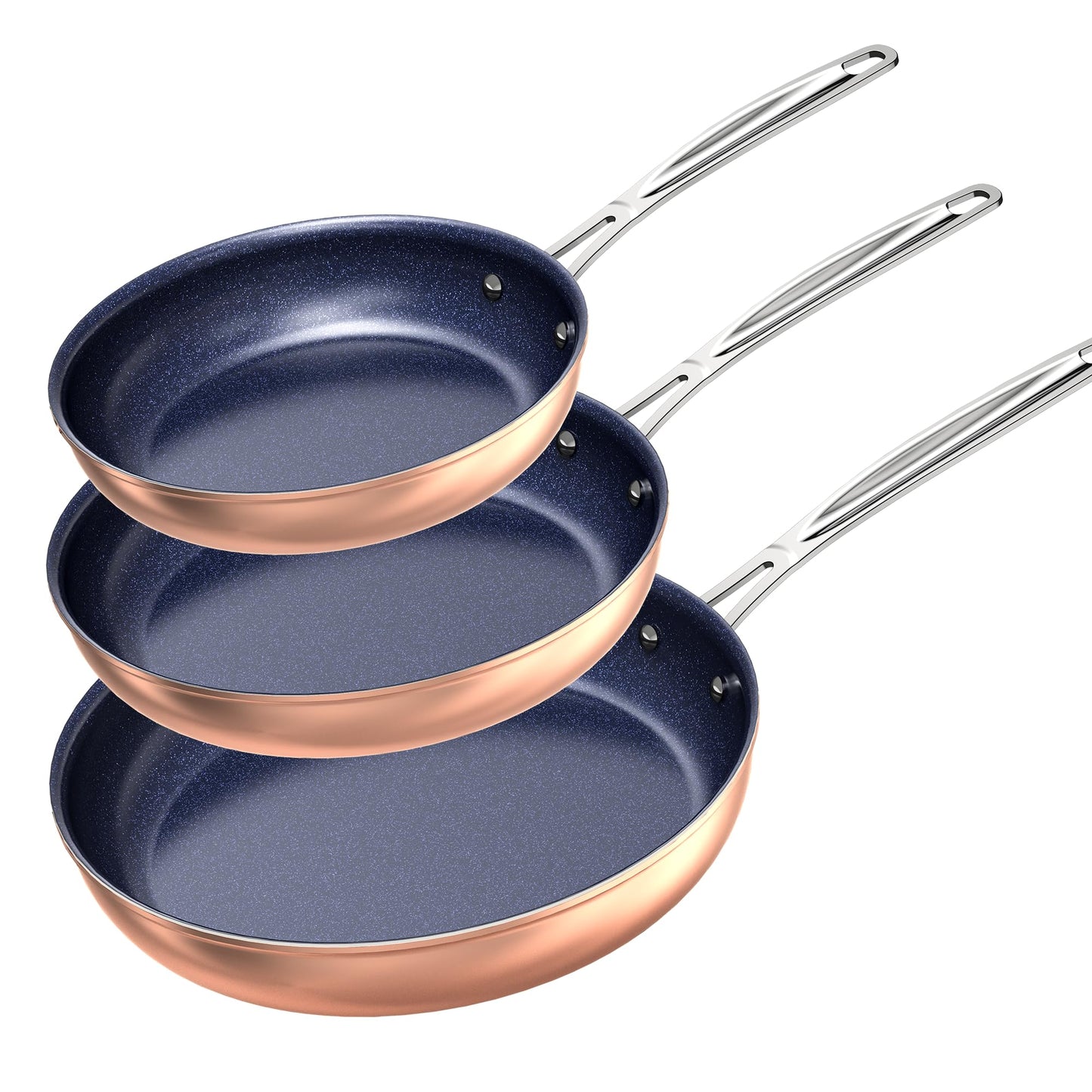Nuwave Healthy Duralon Blue Ceramic Nonstick Coated 9pc Cookware Set