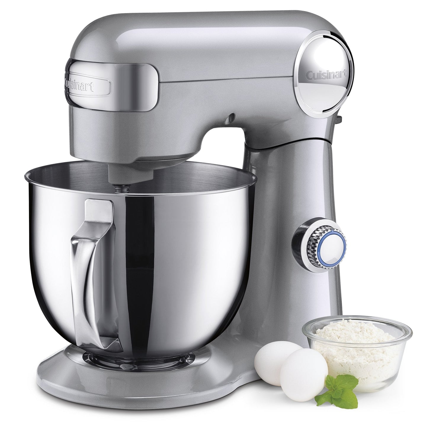 Cuisinart SMD-50GPH Precision Pro 5.5-Quart Digital Stand Mixer with 12-Speeds, 3 Preprogrammed Food Prep Settings, Mixing Bowl, Whisk, Flat Mixing Paddle, Dough Hook, and Splash Guard, Graphite