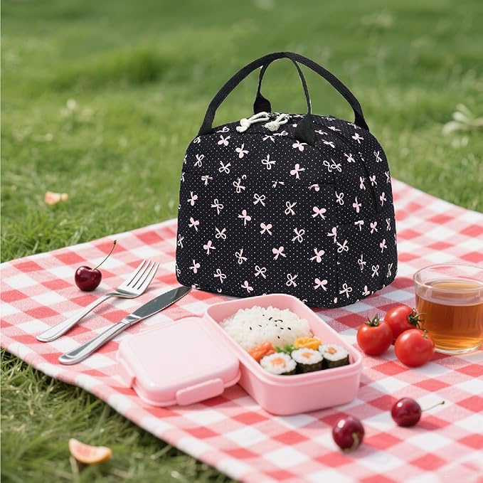 Bluboon Lunch Bag for Women Men Cute Lunch Tote Bags Reusable Insulated Lunch Box Large Capacity Reusable Insulated Cooler for Work Picnic or Travel