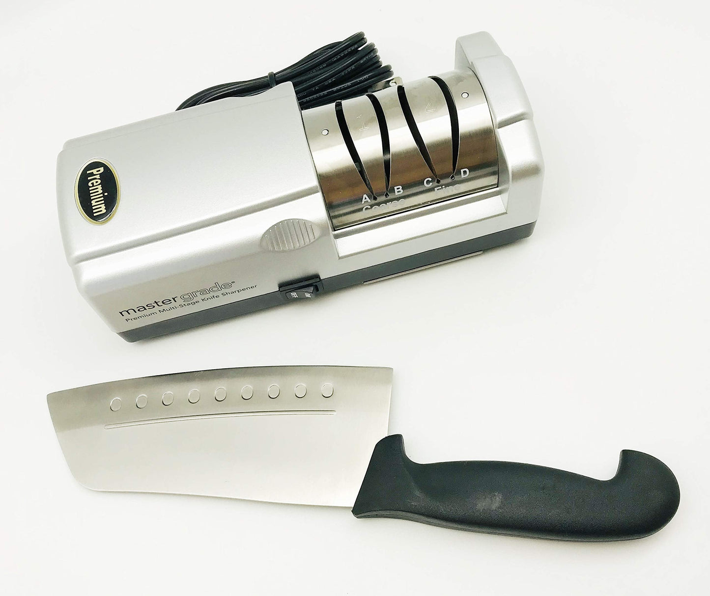 Master Grade Commercial Electric Knife Sharpener with 3 Pair of Sharpening Wheel