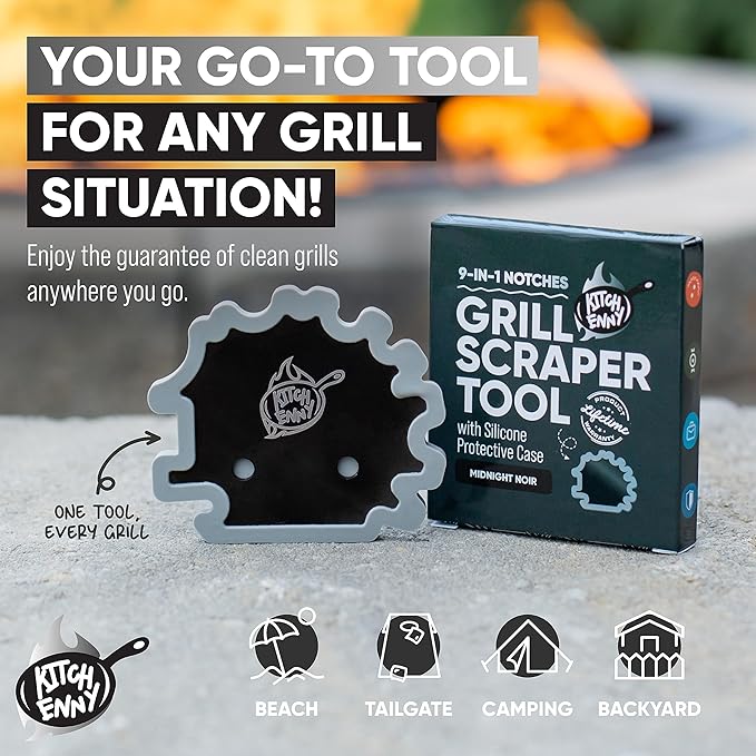 KITCHENNY Bristle-Free Grill Scraper Gadget for Dads Who Like Grilling and Have Everything