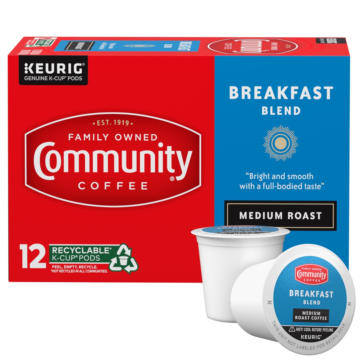 Community Coffee Grandma's Sugar Cookie Keurig K-Cup Pods, Limited Edition Holiday Flavor, Natural Ingredients, 10 Count (Pack of 6)