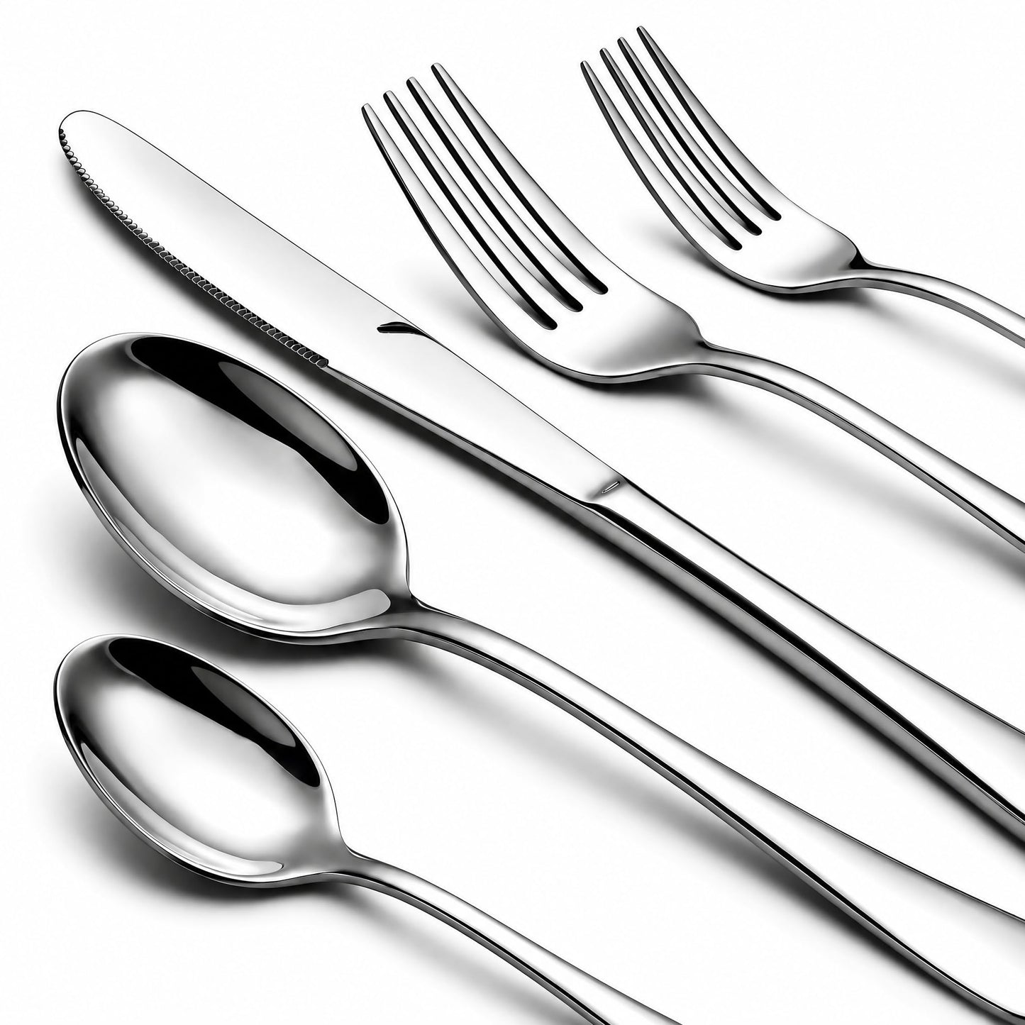 NICE KITCHEN 60 Piece Silverware Set for 12