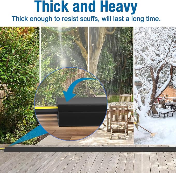 Eapele 6.5 ft Floor Cord Cover Heavy Duty Cable Protector, Prevent Trip Hazard