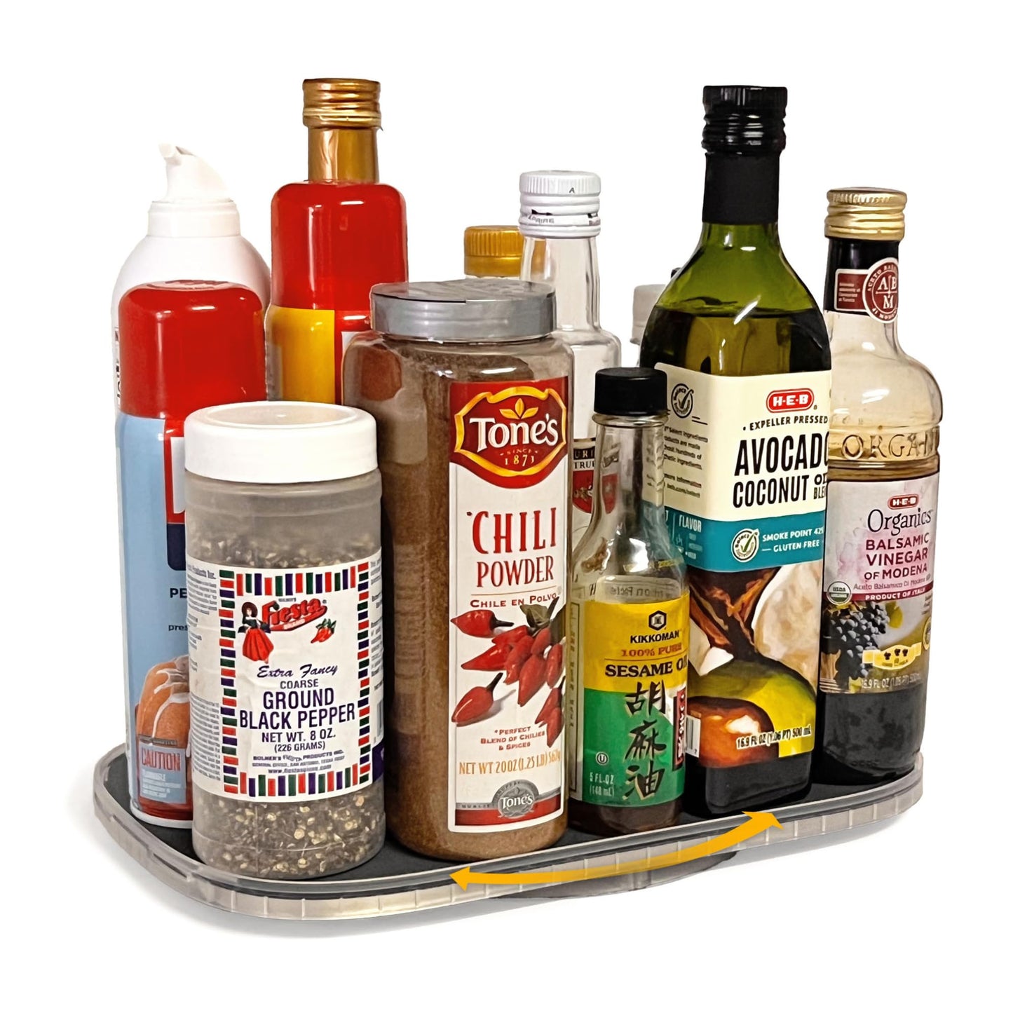 Mighty Susan 2-Tier Lazy Susan Organizer for Cabinet, Steel Reinforced