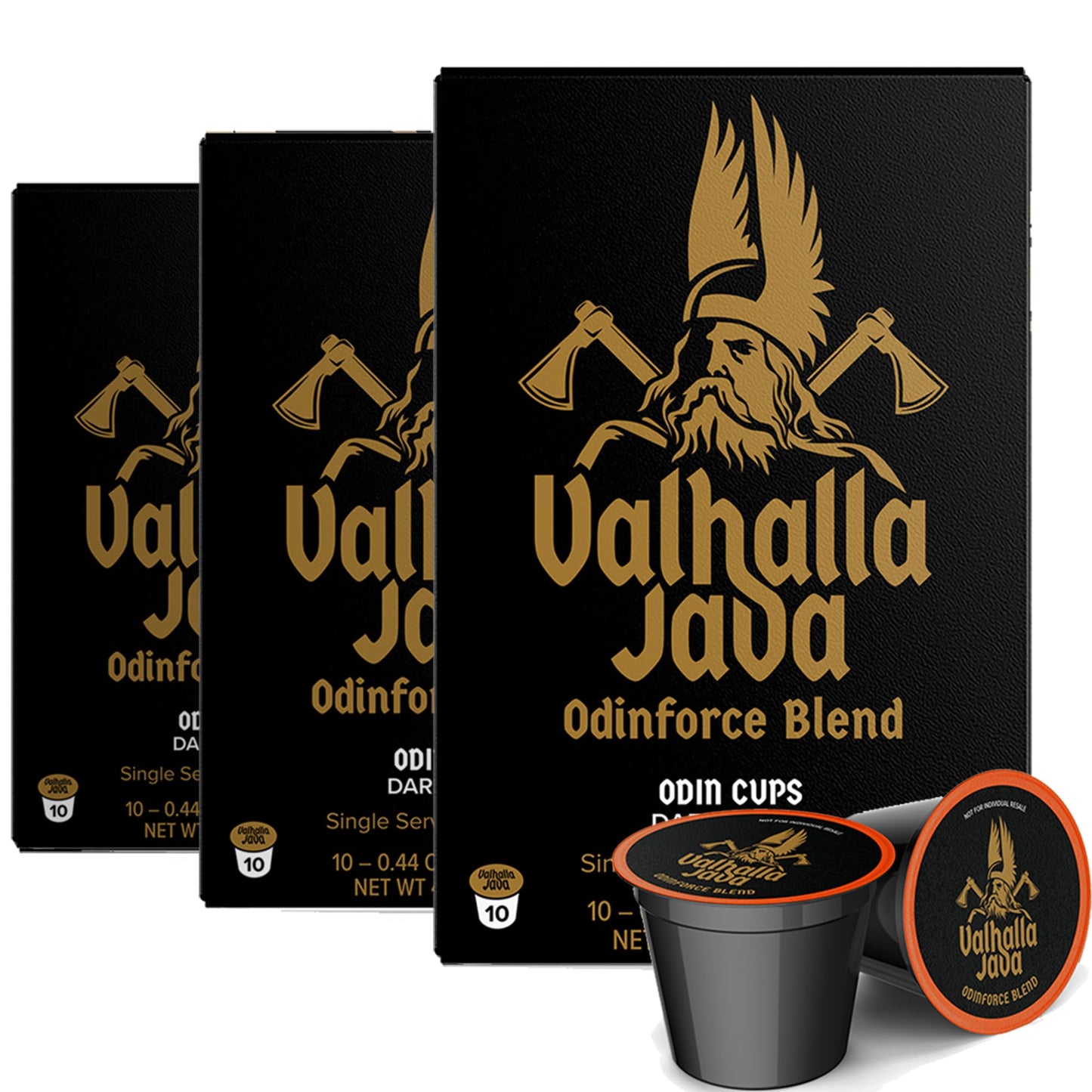 Death Wish Coffee Valhalla Java Medium-Dark Roast Pods, Organic, 50 Count