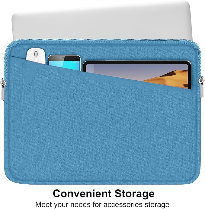15.6 inch Laptop Sleeve, Slim Computer Carrying Bag Protective Cover Briefcase