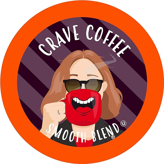 Crave Beverages Flavored Coffee Pods Sampler, Compatible with 2.0 K-Cup Brewers, Assorted Variety Pack, 40 Count (Pack of 1)