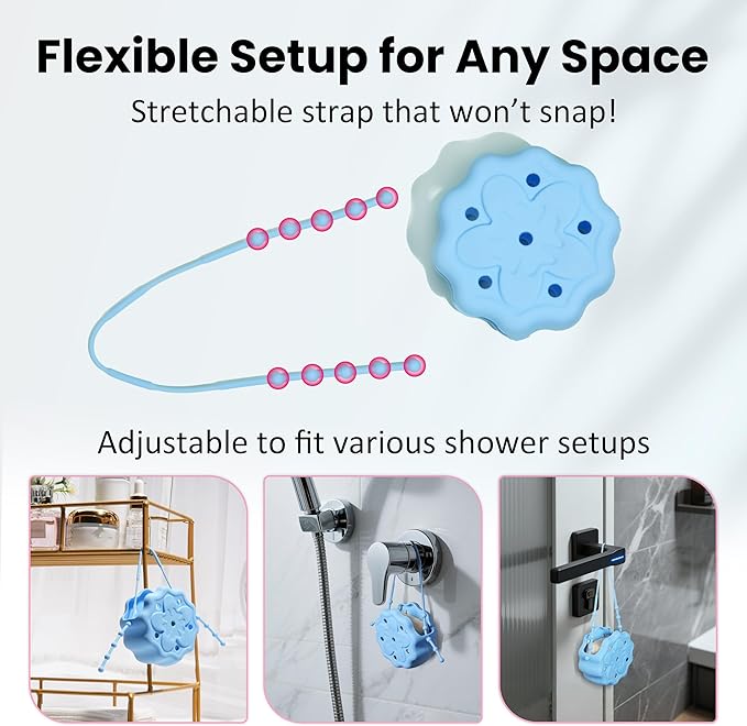 Yellow Silicone Shower Steamer Tray/Holder/Hanger, Hangable&Durable Shower Steamer Holder, Long Lasting Bath Bombs Container, Aromatherapy Diffuser Containers, Bathroom Accessory for Bathroom Decor