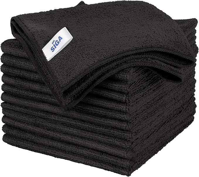 MR.SIGA Microfiber Cleaning Cloths, Streak Free Microfiber Towels, 12 Pack