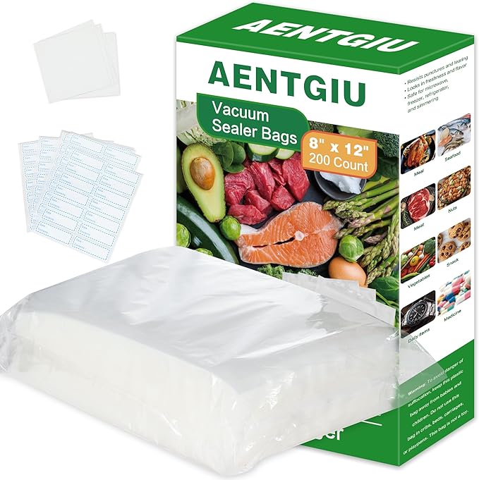 Vacuum Storage Bags, Vacuum Seal Bags for Food, 8x11 Inch Quart Bags 600pcs