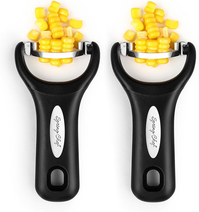 Spring Chef Stainless Steel Corn Peeler, Corn on the Cob Stripper Tool