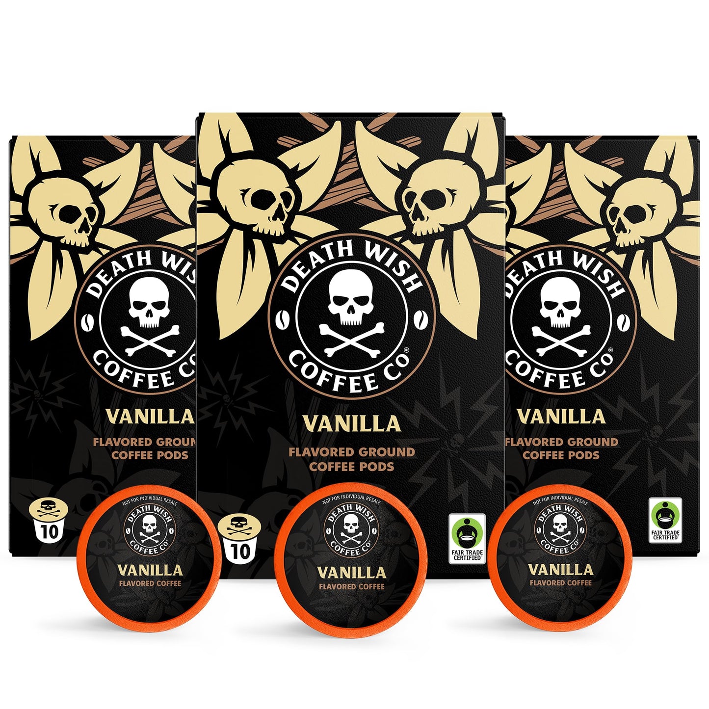 Death Wish Coffee Valhalla Java Medium-Dark Roast Pods, Organic, 50 Count