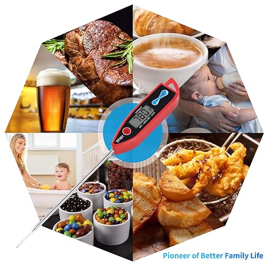 Yacumama Digital Water Thermometer for Liquids, Long Probe