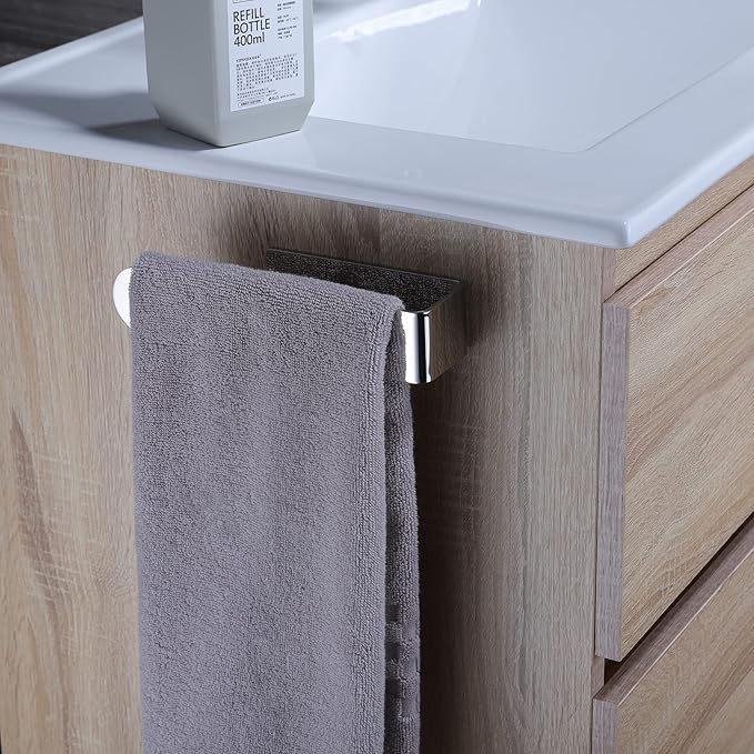 Taozun Hand Towel Holder - Adhesive Hand Towel Bar Open Towel Ring Polished Towel Rack for Bathroom Kitchen, SUS 304 Stainless Steel