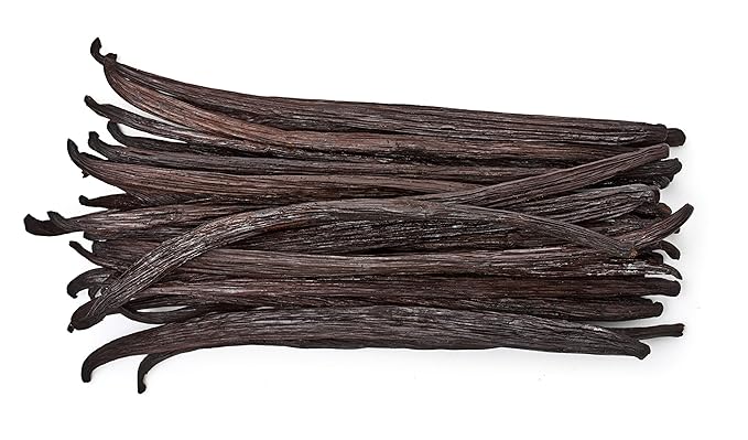25 Vanilla Beans - Whole Extract Grade B Pods for Baking, Homemade Extract, Brewing, Coffee, Cooking - Tahitian