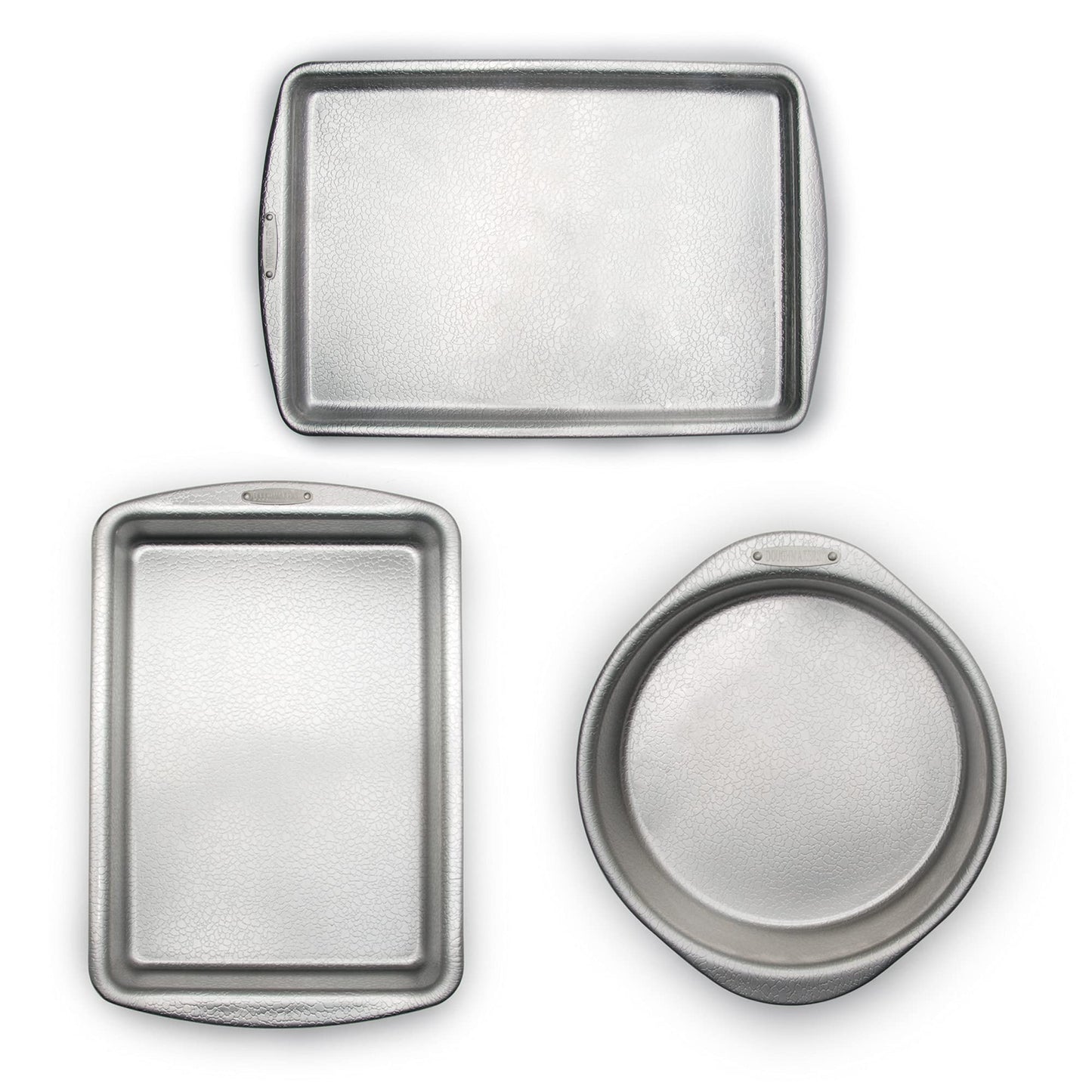 Doughmakers 9" Round Cake Commercial Grade Aluminum Bake Pan, Silver
