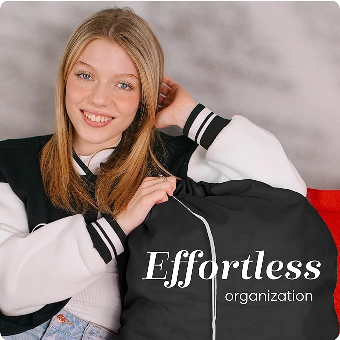Nylon XL Laundry Bag - Locking Drawstring Closure, Machine Washable, These Large Bags Will Fit a Laundry Basket and Strong Enough to Carry up to Two Loads of Clothes (Black | 22" x 32")