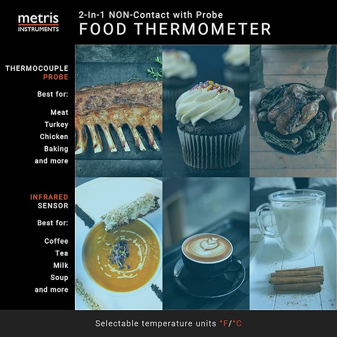 Metris Model TCT303F NSF Certified #C0626846. Complies with FDA 2022 Food Code Verification Accuracy of 2 Degrees F for HACCP Food Services