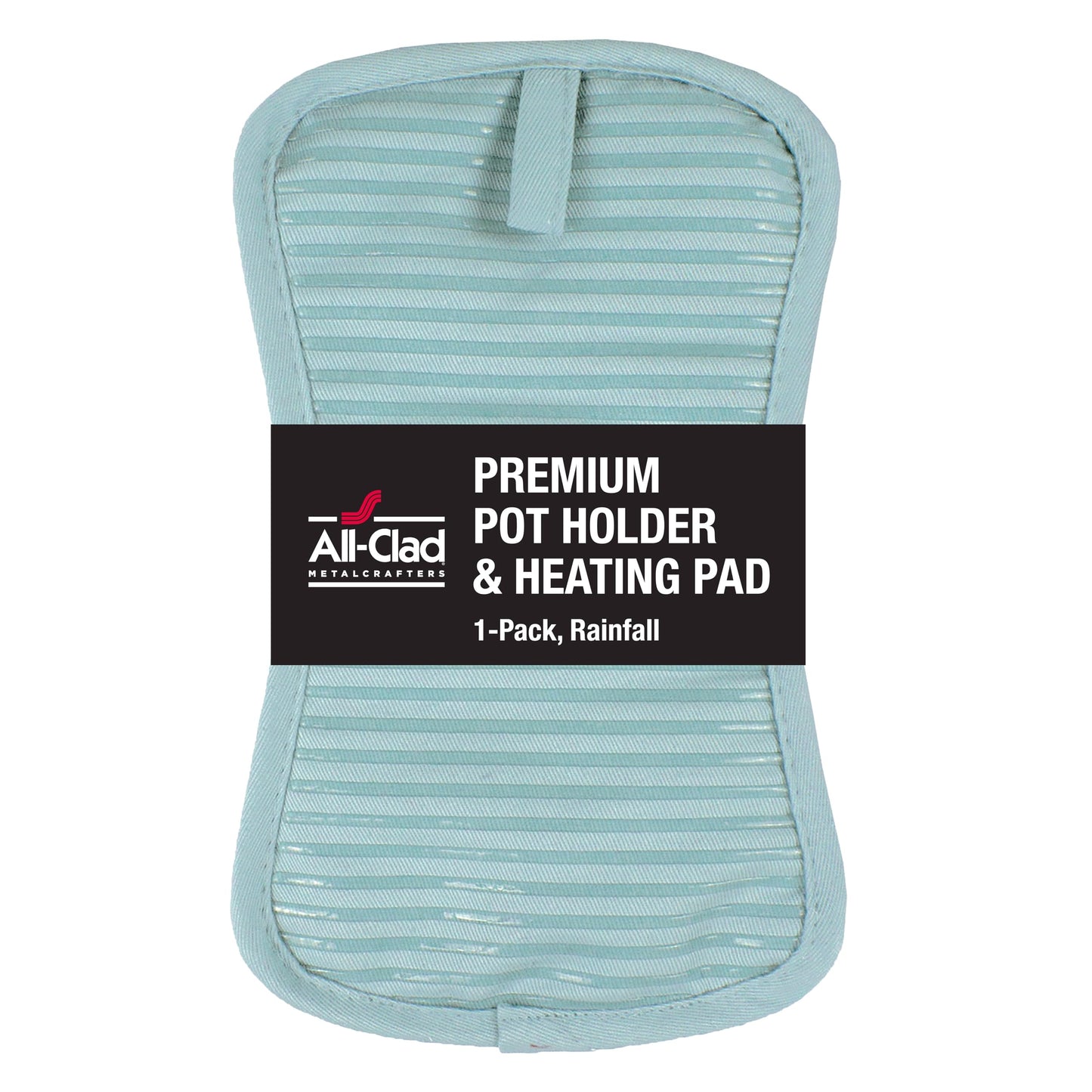 All-Clad Premium Pot Holder & Heating Pad, (1-Pack) Heat Resistant to 500 Degrees, 100% Cotton 10"x6.25" for Kitchen and Barbeque, Chili Red