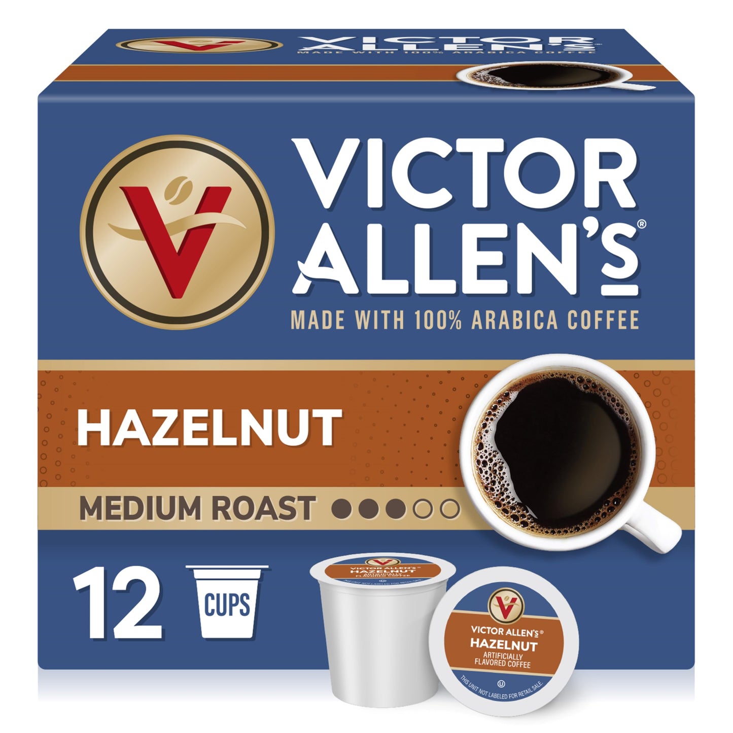 Victor Allen's Coffee Caramel Macchiato Flavored, Medium Roast, 42 Count, Single Serve Coffee Pods for Keurig K-Cup Brewers