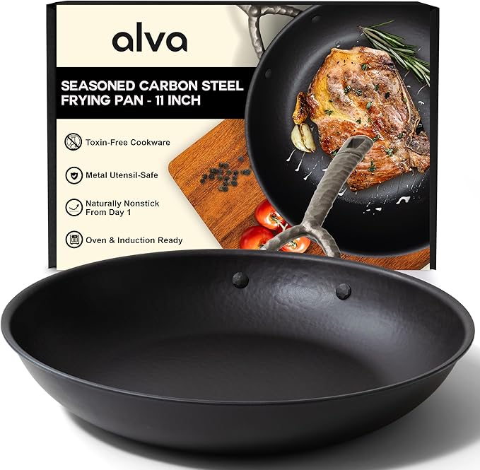 Alva Artist 9.5-Inch Carbon Steel Frying Pan