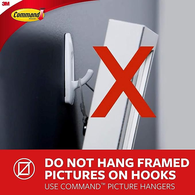 Command Hand Towel Bar Satin Nickel with 4 Water Resistant Command Strips, 9" Hand Towel Holder, Holds up to 3 lb, Great for Bathroom Décor on The Wall, Inside The Cabinet, or in The Shower