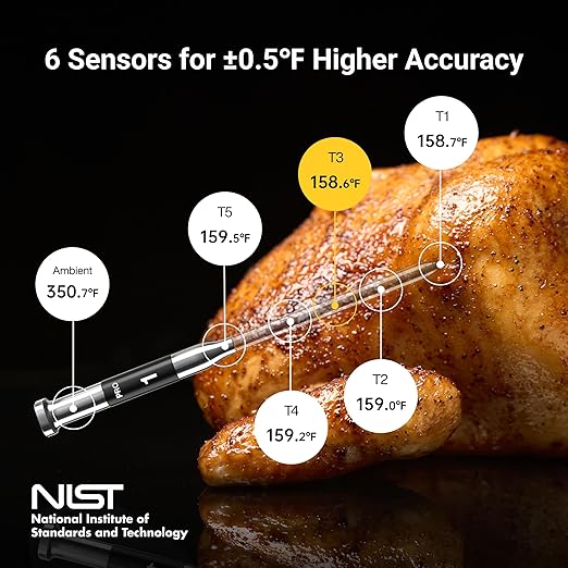 ThermoMaven Sub-1G Smart Wireless Meat Thermometer with Standalone Base